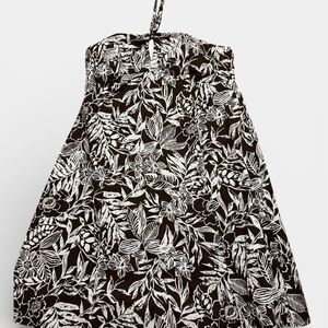 Robbie Bee Black Floral Dress